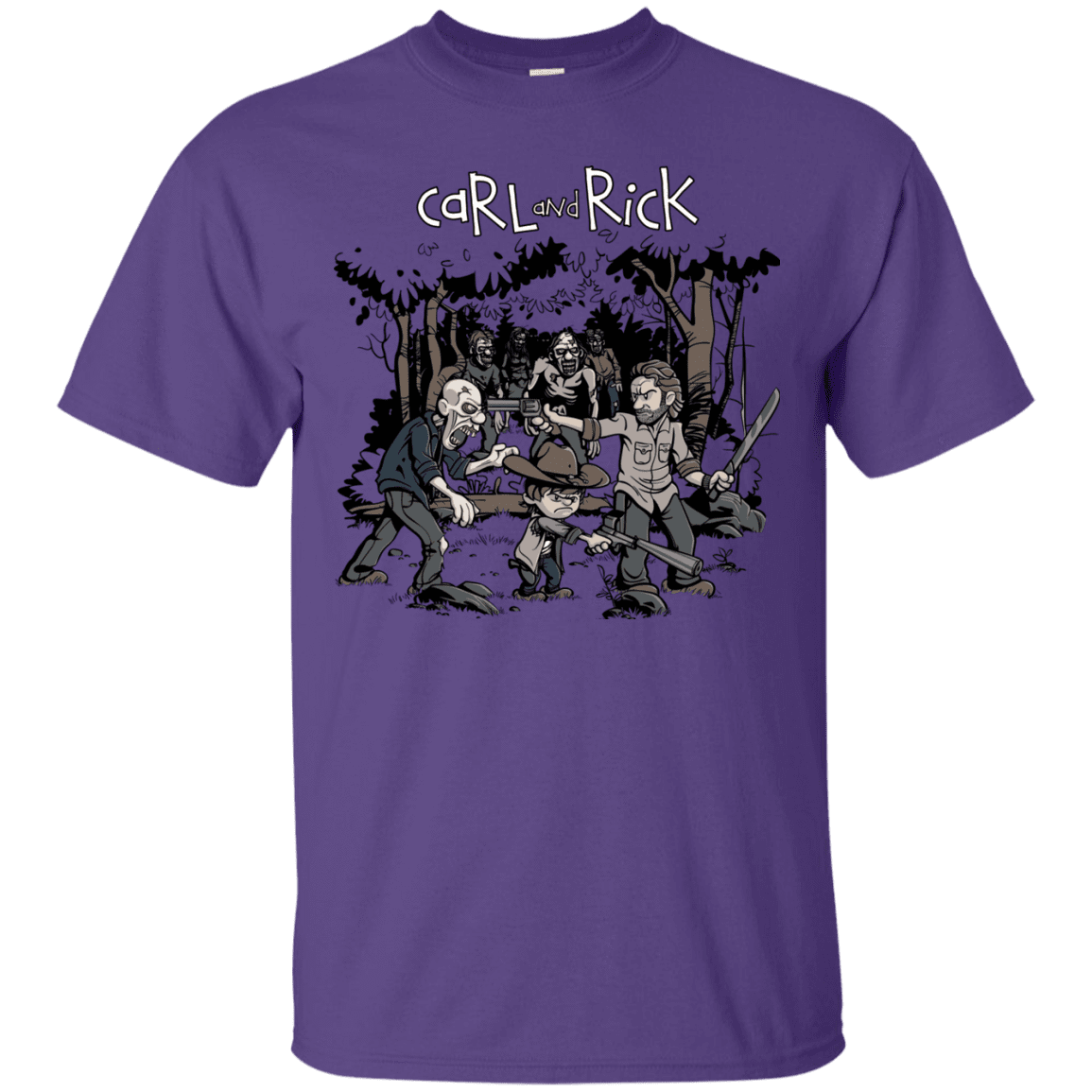 T-Shirts Purple / Small Carl & Rick T-Shirt