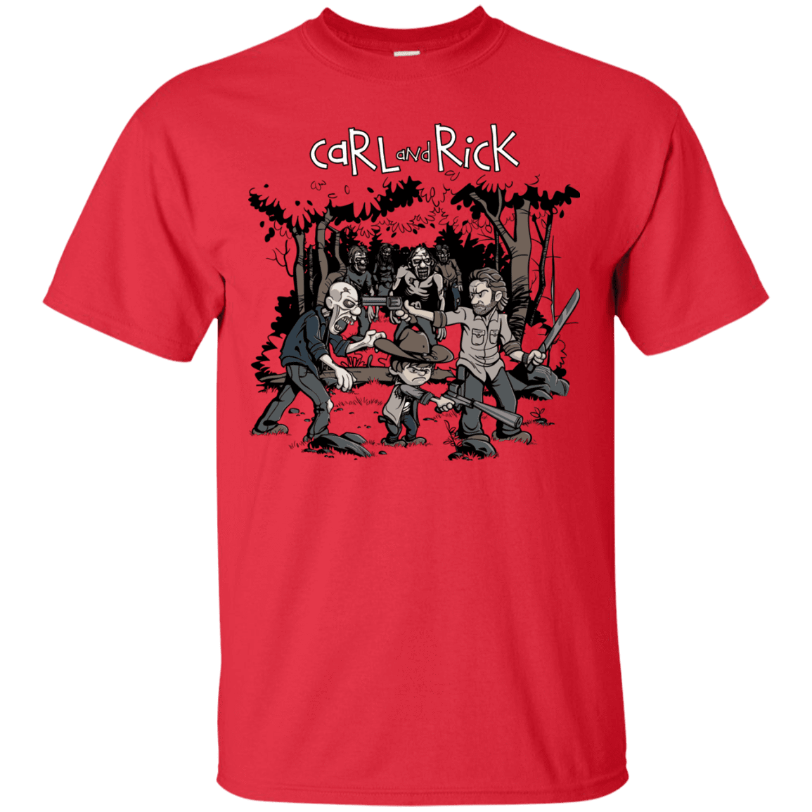 T-Shirts Red / Small Carl & Rick T-Shirt