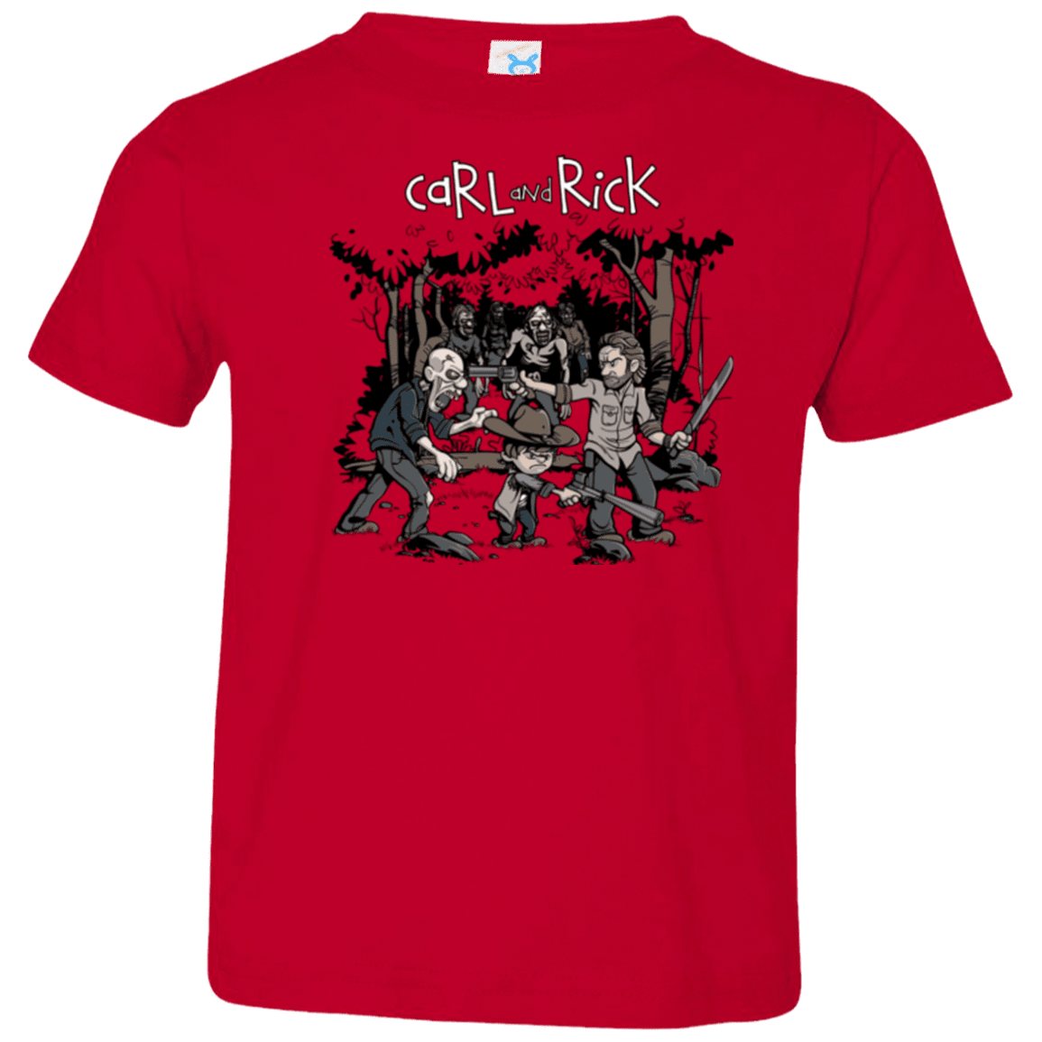 T-Shirts Red / 2T Carl & Rick Toddler Premium T-Shirt