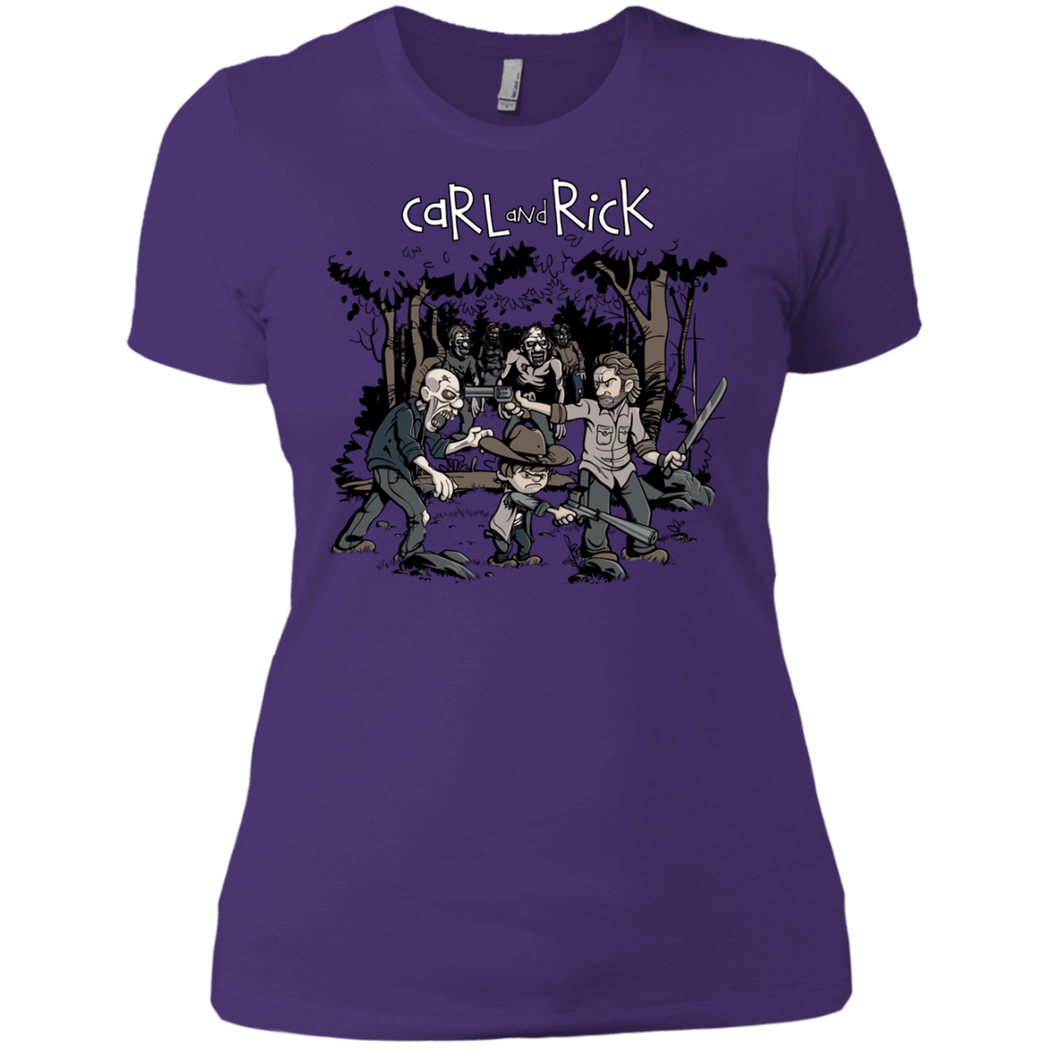 T-Shirts Purple / X-Small Carl & Rick Women's Premium T-Shirt