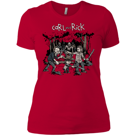 T-Shirts Red / X-Small Carl & Rick Women's Premium T-Shirt