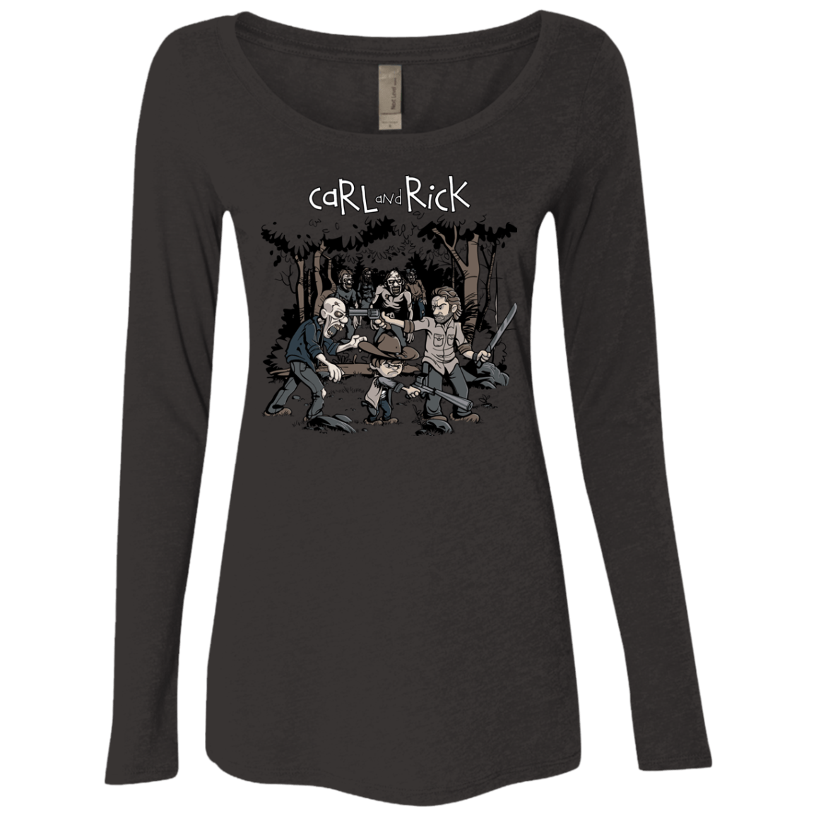 T-Shirts Vintage Black / Small Carl & Rick Women's Triblend Long Sleeve Shirt