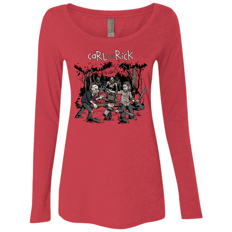 T-Shirts Vintage Red / Small Carl & Rick Women's Triblend Long Sleeve Shirt