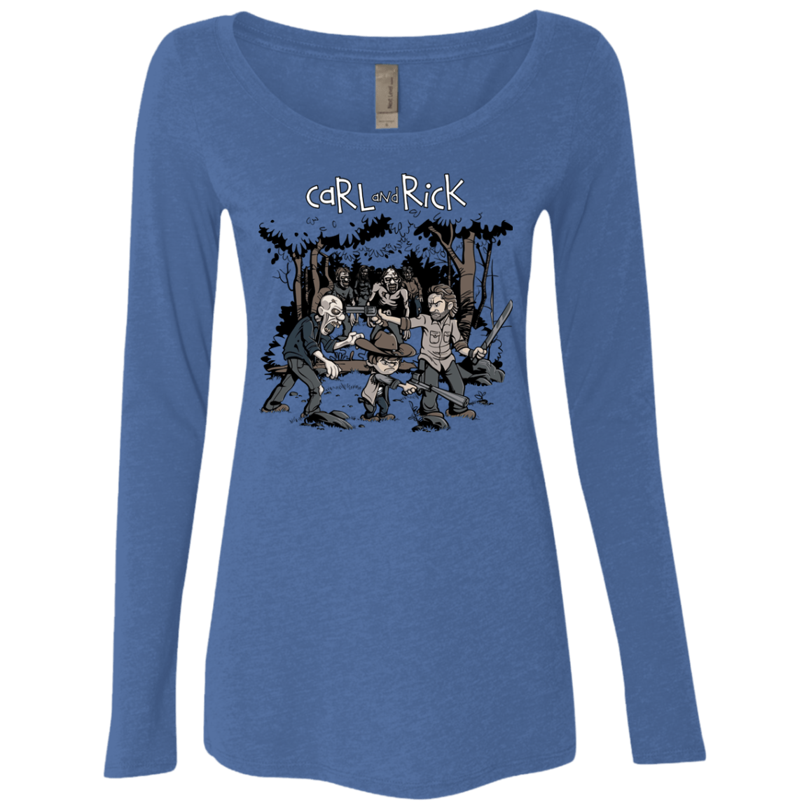T-Shirts Vintage Royal / Small Carl & Rick Women's Triblend Long Sleeve Shirt