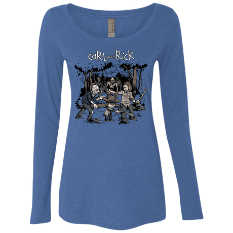 T-Shirts Vintage Royal / Small Carl & Rick Women's Triblend Long Sleeve Shirt