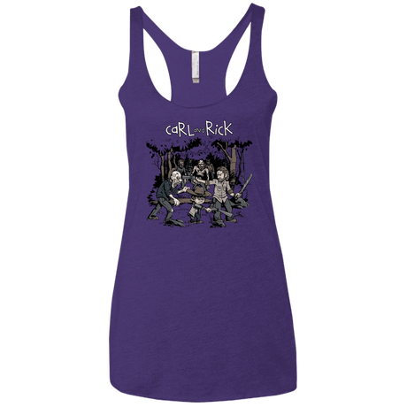 T-Shirts Purple / X-Small Carl & Rick Women's Triblend Racerback Tank