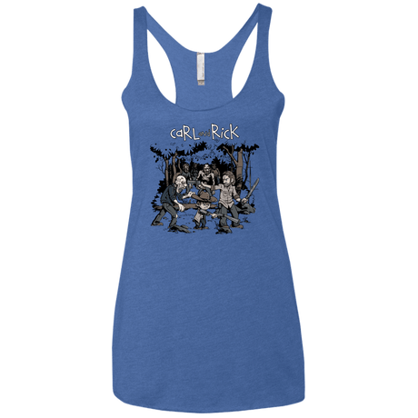 T-Shirts Vintage Royal / X-Small Carl & Rick Women's Triblend Racerback Tank