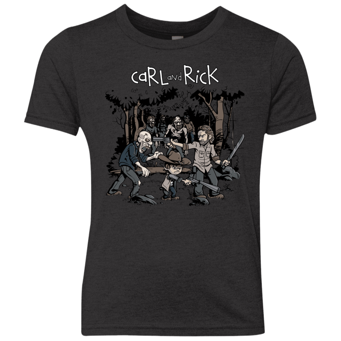 T-Shirts Vintage Black / YXS Carl & Rick Youth Triblend T-Shirt