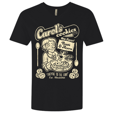 T-Shirts Black / X-Small Carols Cookies Men's Premium V-Neck