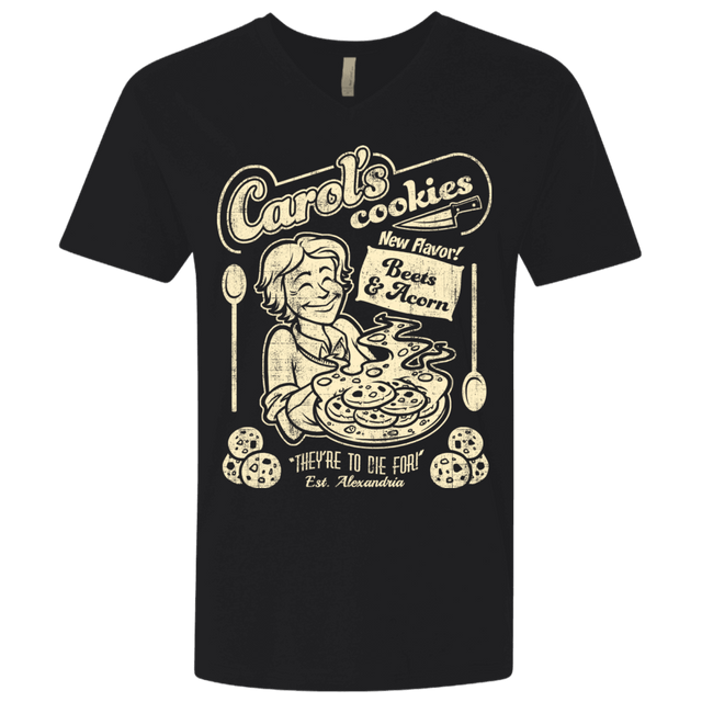 T-Shirts Black / X-Small Carols Cookies Men's Premium V-Neck