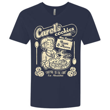 T-Shirts Midnight Navy / X-Small Carols Cookies Men's Premium V-Neck
