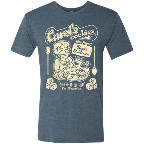 T-Shirts Indigo / Small Carols Cookies Men's Triblend T-Shirt