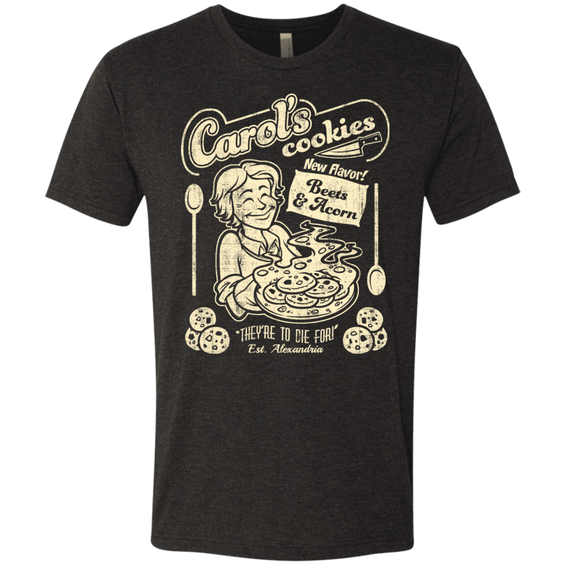 T-Shirts Vintage Black / Small Carols Cookies Men's Triblend T-Shirt