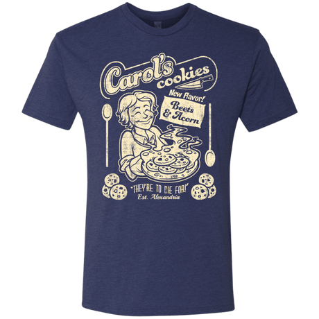 T-Shirts Vintage Navy / Small Carols Cookies Men's Triblend T-Shirt