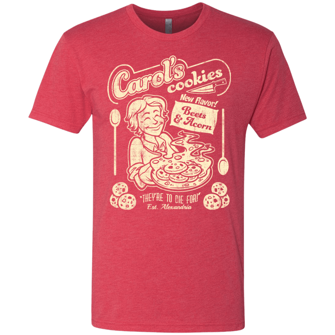 T-Shirts Vintage Red / Small Carols Cookies Men's Triblend T-Shirt