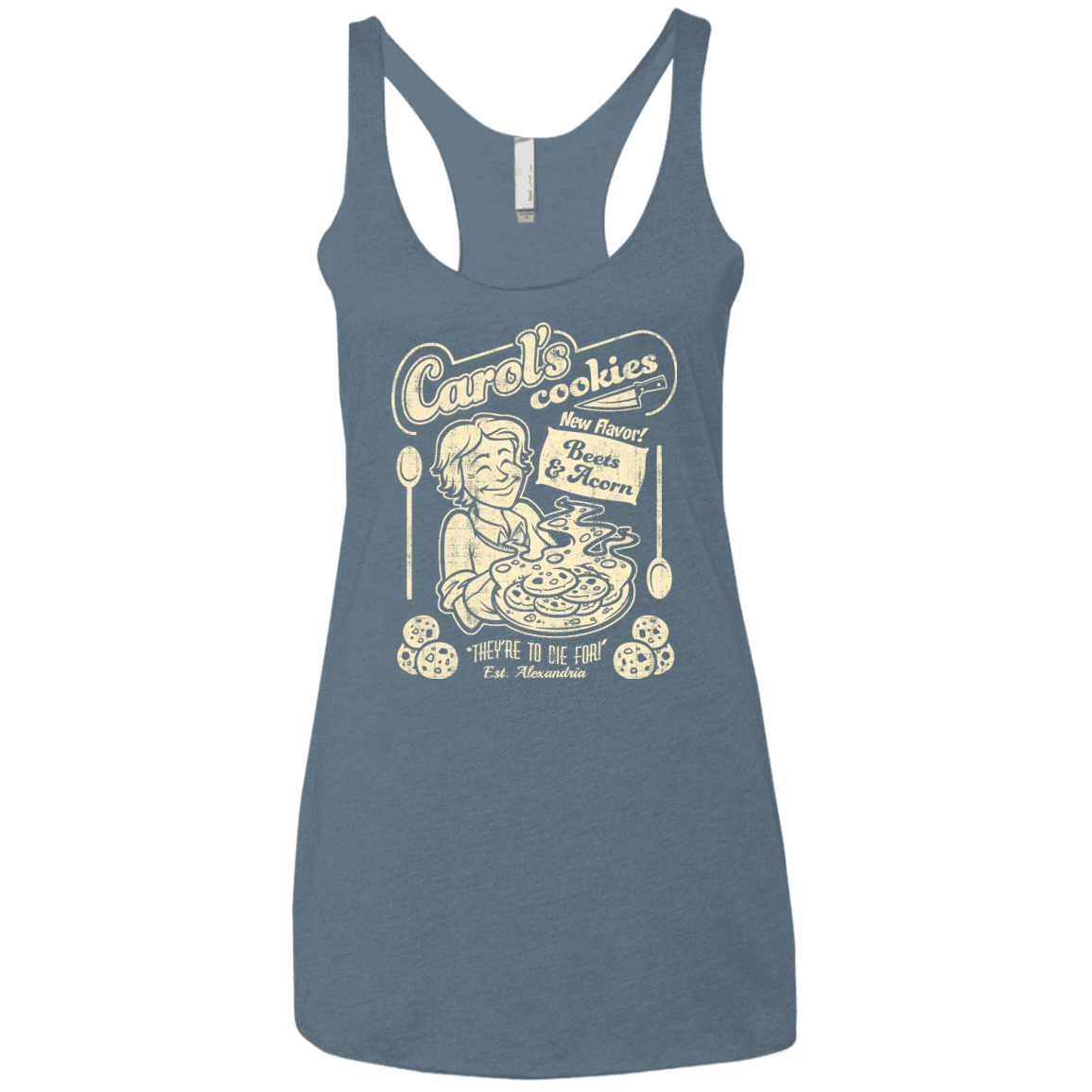 Carols Cookies Women's Triblend Racerback Tank