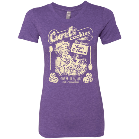 T-Shirts Purple Rush / Small Carols Cookies Women's Triblend T-Shirt