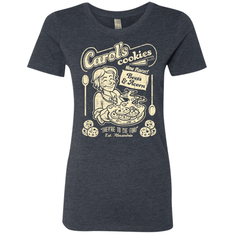 T-Shirts Vintage Navy / Small Carols Cookies Women's Triblend T-Shirt