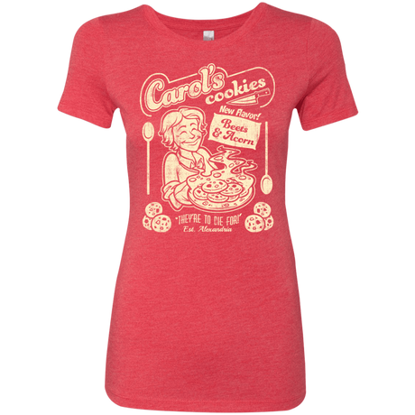 T-Shirts Vintage Red / Small Carols Cookies Women's Triblend T-Shirt