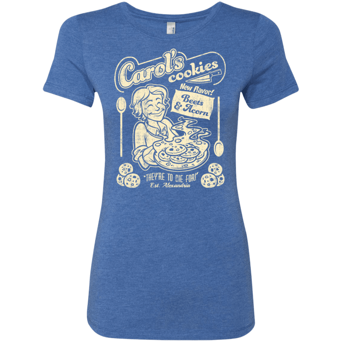 T-Shirts Vintage Royal / Small Carols Cookies Women's Triblend T-Shirt