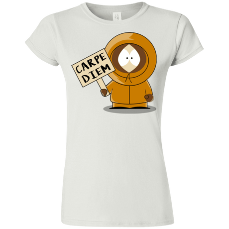 T-Shirts White / S Carpe Diem Junior Slimmer-Fit T-Shirt