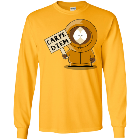 T-Shirts Gold / S Carpe Diem Men's Long Sleeve T-Shirt