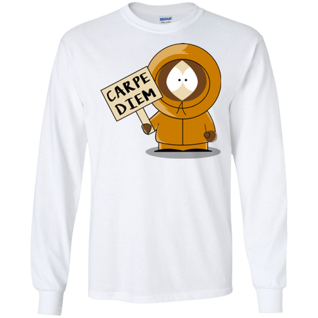 T-Shirts White / S Carpe Diem Men's Long Sleeve T-Shirt