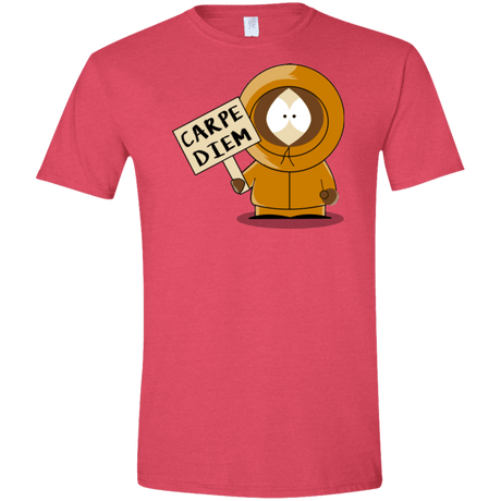 T-Shirts Heather Red / S Carpe Diem Men's Semi-Fitted Softstyle