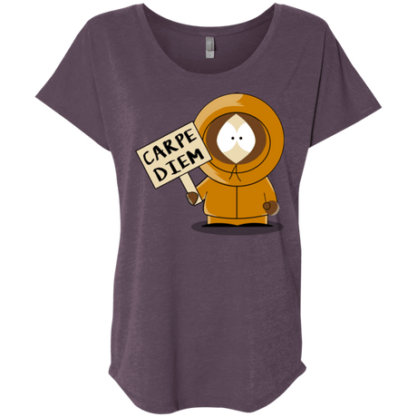 T-Shirts Vintage Purple / X-Small Carpe Diem Triblend Dolman Sleeve