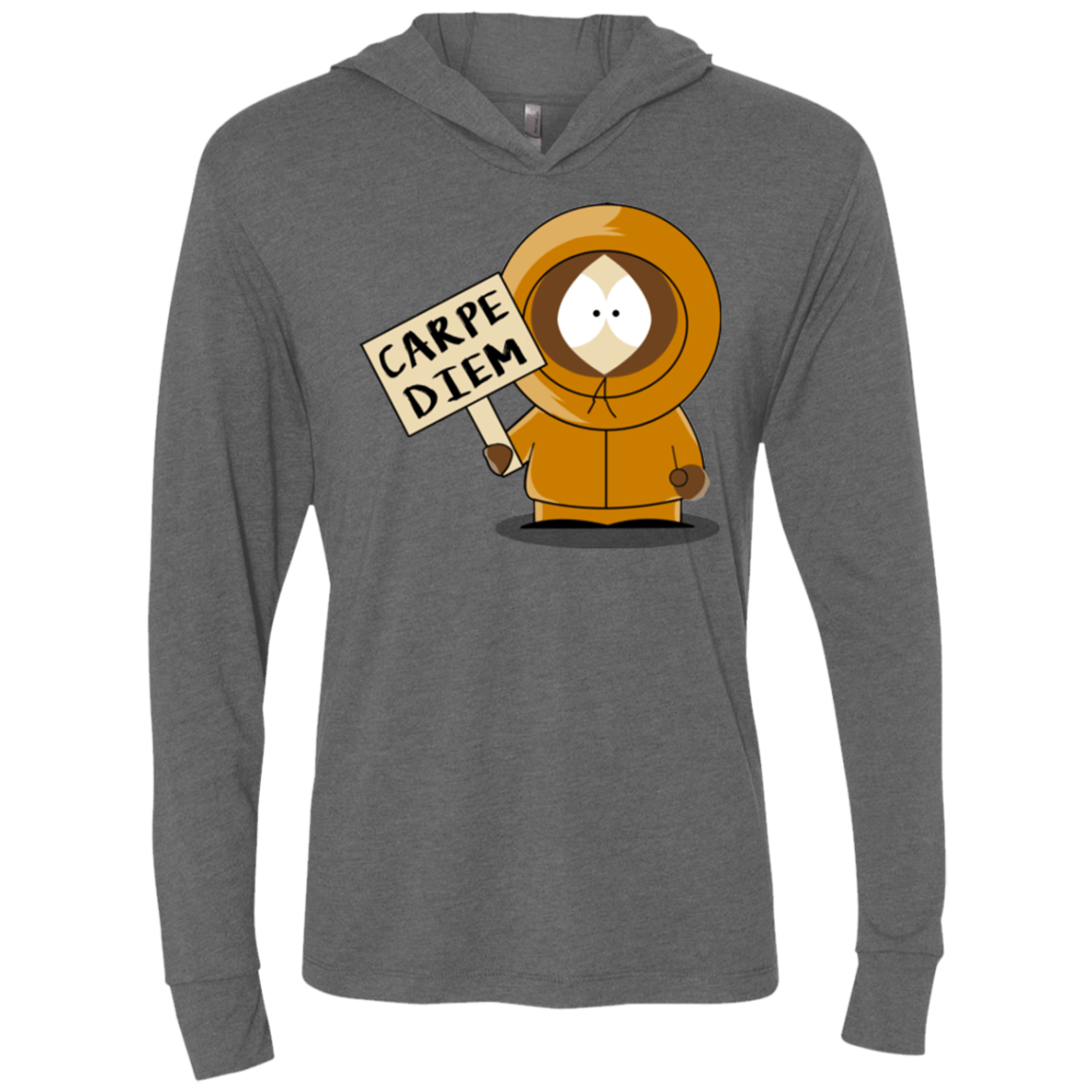 T-Shirts Premium Heather / X-Small Carpe Diem Triblend Long Sleeve Hoodie Tee