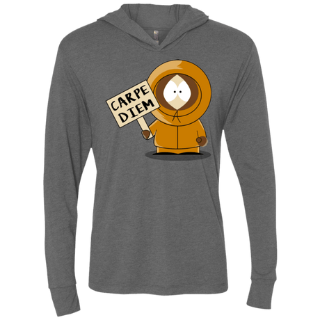 T-Shirts Premium Heather / X-Small Carpe Diem Triblend Long Sleeve Hoodie Tee