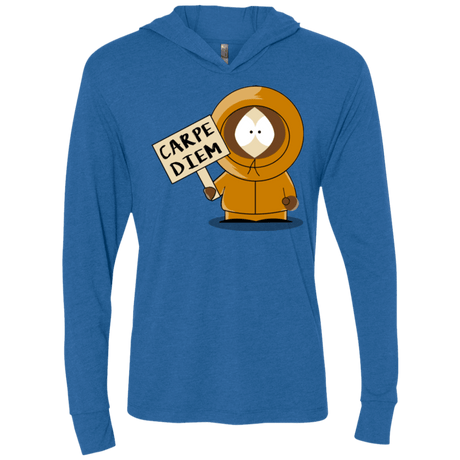 T-Shirts Vintage Royal / X-Small Carpe Diem Triblend Long Sleeve Hoodie Tee