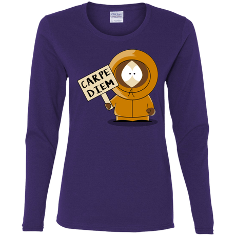 T-Shirts Purple / S Carpe Diem Women's Long Sleeve T-Shirt