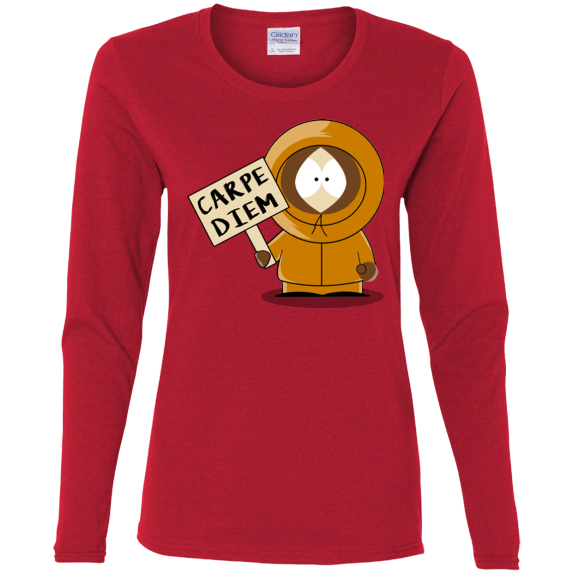 T-Shirts Red / S Carpe Diem Women's Long Sleeve T-Shirt