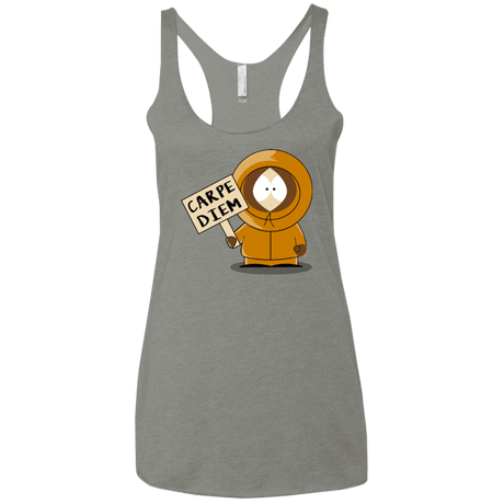 T-Shirts Venetian Grey / X-Small Carpe Diem Women's Triblend Racerback Tank