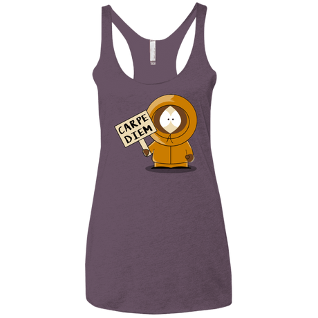 T-Shirts Vintage Purple / X-Small Carpe Diem Women's Triblend Racerback Tank