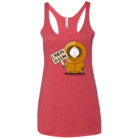 T-Shirts Vintage Red / X-Small Carpe Diem Women's Triblend Racerback Tank