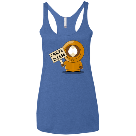 T-Shirts Vintage Royal / X-Small Carpe Diem Women's Triblend Racerback Tank