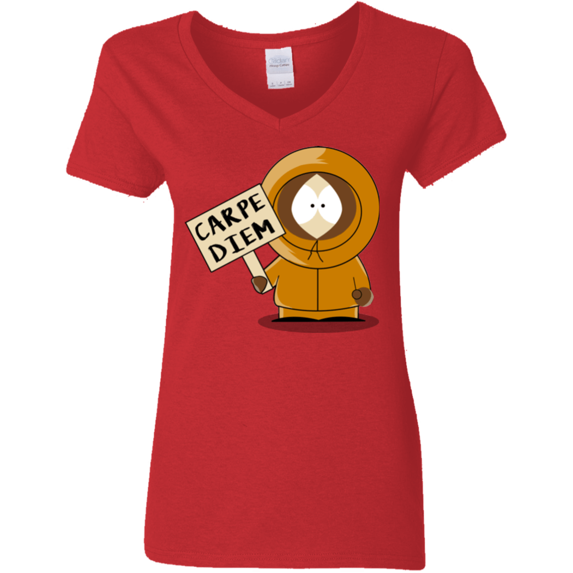 T-Shirts Red / S Carpe Diem Women's V-Neck T-Shirt