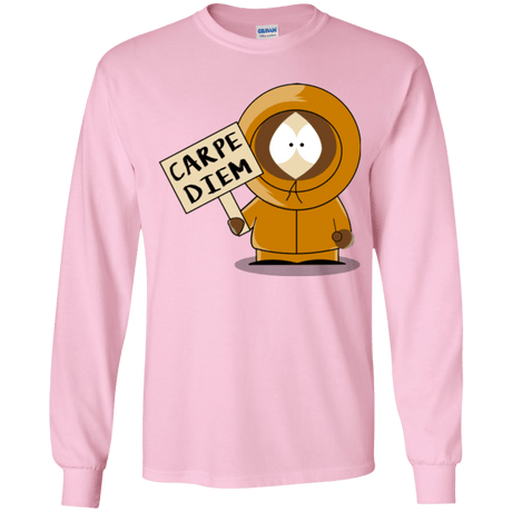 T-Shirts Light Pink / YS Carpe Diem Youth Long Sleeve T-Shirt