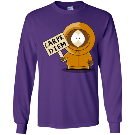 T-Shirts Purple / YS Carpe Diem Youth Long Sleeve T-Shirt
