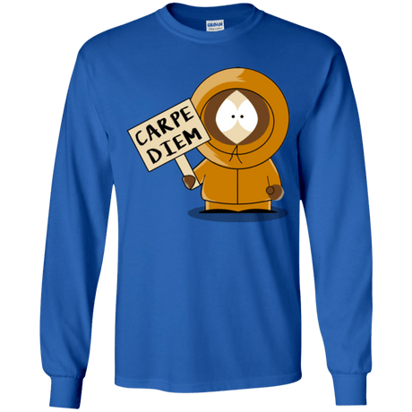 T-Shirts Royal / YS Carpe Diem Youth Long Sleeve T-Shirt