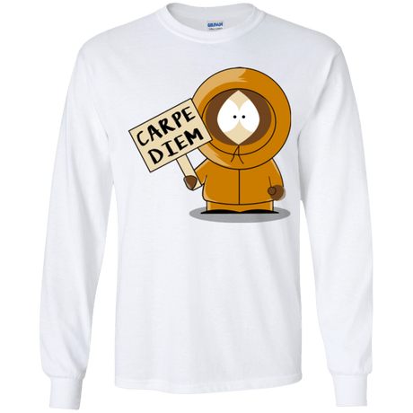 T-Shirts White / YS Carpe Diem Youth Long Sleeve T-Shirt