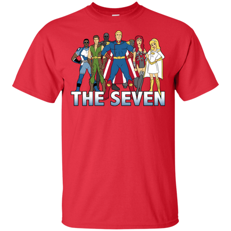 T-Shirts Red / S Cartoon Seven T-Shirt