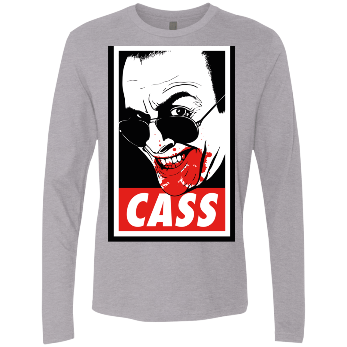 T-Shirts Heather Grey / Small CASS Men's Premium Long Sleeve