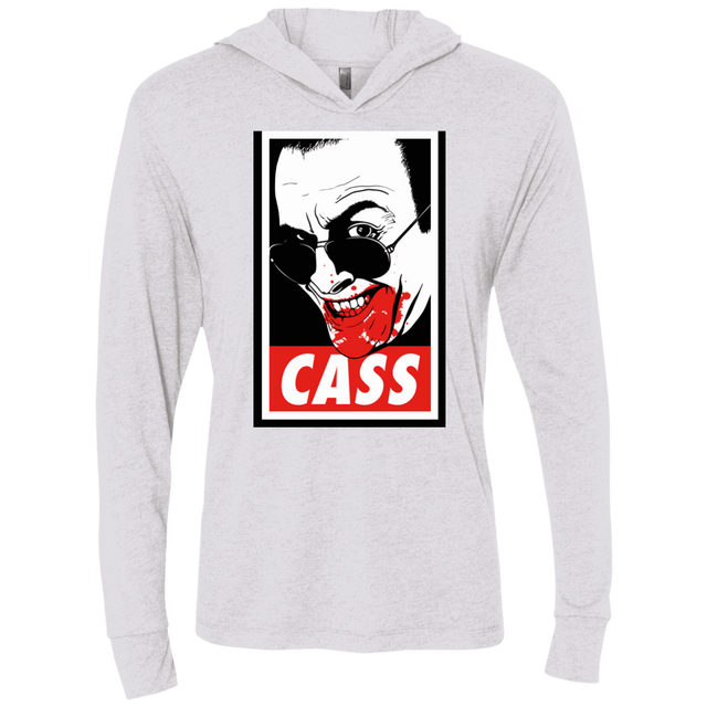 T-Shirts Heather White / X-Small CASS Triblend Long Sleeve Hoodie Tee