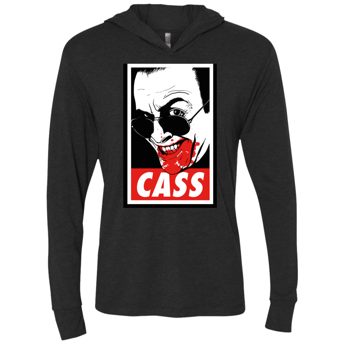 T-Shirts Vintage Black / X-Small CASS Triblend Long Sleeve Hoodie Tee