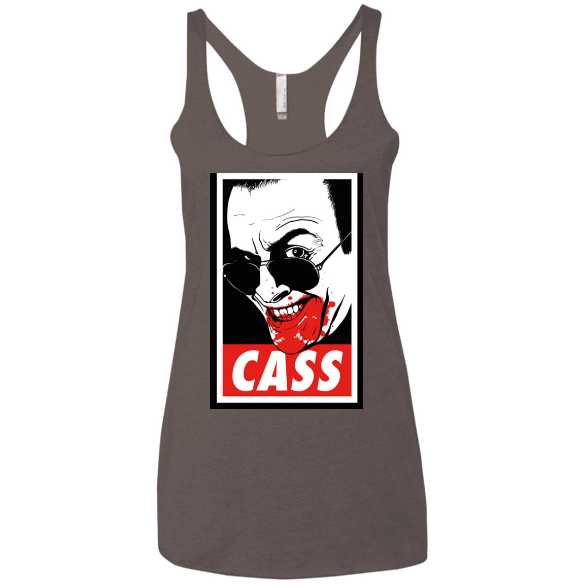 T-Shirts Macchiato / X-Small CASS Women's Triblend Racerback Tank