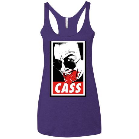 T-Shirts Purple / X-Small CASS Women's Triblend Racerback Tank