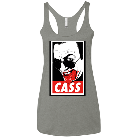 T-Shirts Venetian Grey / X-Small CASS Women's Triblend Racerback Tank